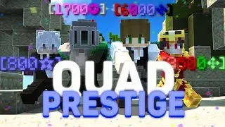 Quad Prestige With the First (and only) 6000 Star! | Hypixel Bedwars