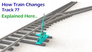 How train changes/switches track at crossing | Indian railways