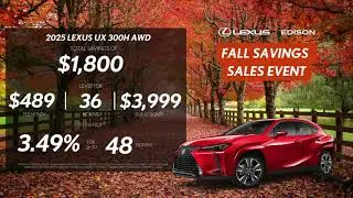 Lexus of Edison Fall Savings Sales Event 2025