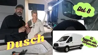 VI BYGGER VÅR EGNA CAMPERVAN! Del 8. Vi börjar bygga dusch/wc & lägger klart golvet mm.