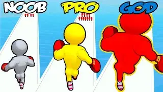 NOOB vs PRO vs HACKER in Level Up Runner