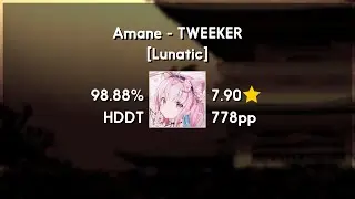 -Din- (8.55★) Amane - TWEEKER [Lunatic] +HDDT 98.88% | 1597x FC | 912 PP
