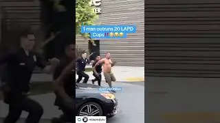 1 man VS 20 LAPD cops😳😂‼️