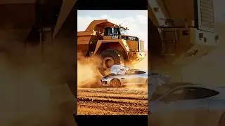Jaguar F-Type (2024) vs Giant Dump Truck | AI Crash Test Simulation 4K