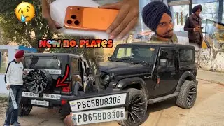 New iphone Te Scratch pae ge 😢 New custom number plates for Thar🔥