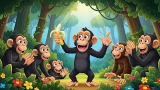 Six Cheeky Chimps Swing and Count!&rdquo; 🐵🍌
