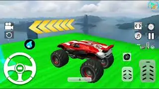 mega ramp monster  truck stunt ramp cars #8eq
