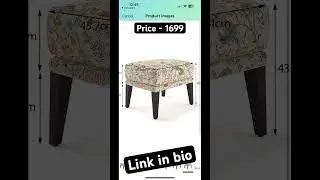 RECTART Ottoman Stool for Living Room | Pouffes for Sitting Printed Ottoman | Foot Rest