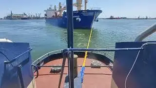 Arrival M/V Prince Mouhammad, Berth 49, Constanta Harbour, 12-06-2024, Center lead Fwd POV