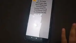 Marine Flash Flood Caught On Camera (Amber Alert On Xiaomi)