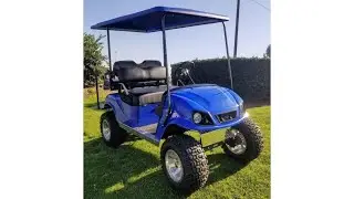 Custom Lifted 1999 EZGO TXT Electric 36V Golf Cart (photo slideshow)