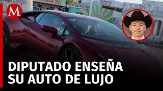 Diputado del PT en Coahuila presume Lamborghini