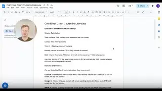 Cold Email Crash Course Episode 1: Email Infrastructure and Set up