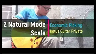 2 Natural Mode Scale - 3 notes per strings - Ipung - Rotus Guitar Private