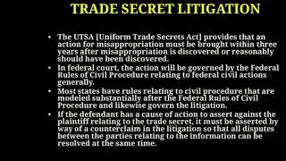 Trade Secret Litigation. III B. Tech Intellectual Property Rights