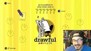 Playing Drawful Animate until Papa made us take a Quiz!