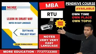 Rtu MBA Books and Notes | Software Project Mgmt