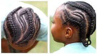SIMPLE CORNROWS FOR LITTLE GIRLS OR BOYS | BRAIDSASART