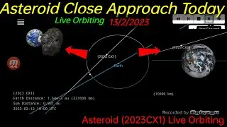 Near earth object 2023CX1 Asteroid trekker close approch today live orbiting