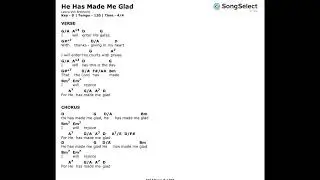 He has made me glad   Key of D   Maranatha! Praise Band