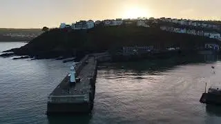 Mevagissey harbour sunset