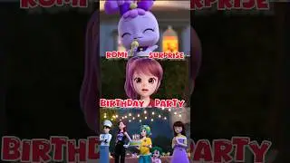 Romi Surprise Birthday party🩵#teenieping #princess #romi #surprise #birthday #party #trend