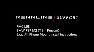 Rennline PM01.58 ExactFit Phone Mount Installation - BMW M2