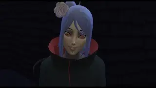 KONAN SIMS 4 CAS ANIME CHARACTER NARUTO SHIPPUDEN KONAN AKATSUKI