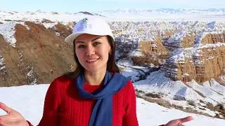 Uzynbulak (Moon) Canyon in Almaty region, Kazakhstan