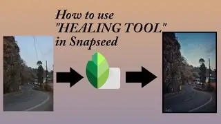 How to use HEALING TOOL in Snapseed