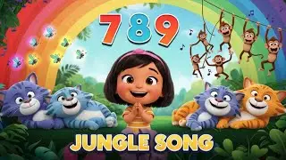 7 8 9 Jungle Song 🐒🐞 | Minha & Animals Counting Fun | Kids Learning Short