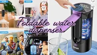 Automatic water can dispenser pump with rechargeable battery for 20Ltr bottom loading water dispense
