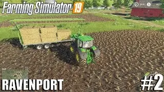 BALE STACKING| Ravenport | Timelapse #2 | Farming Simulator 19