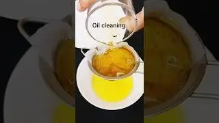 how to clean oil after frying #kitchenwithadeela #kitchenhacks #kitchentips #cleaningtips