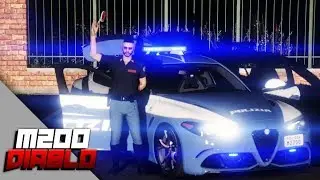 Controlli velocità in autostrada con la Giulia della Polizia - GTA5 FiveM RolePlay