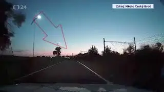 Video před nehodou osobního vlaku v Českém Brodě