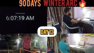 Winter Arc challenge ( Day 12) | Study vlog 📚✏️| Target SSC CGL 2026🎯🔥