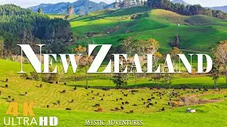 New Zealand 4K - Scenic Relaxation Film with Peaceful Relaxing Music in 4K - Video Ultra HD