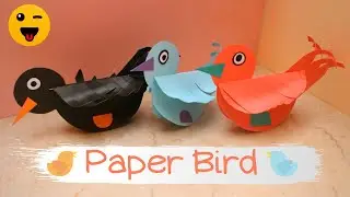 Paper Bird | How to Make Moving Paper birds | DIY Wall Hanging Decor -Simple craft activity for kids