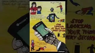 poster on addiction of mobile phones #art #addiction #mobile #phone #poster #acrylic #watercolor#art