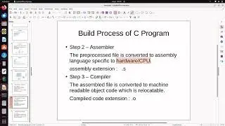 01_06: Building steps involved in C Programming.
