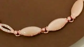 Embellished Rose Gold Plated Bracelet