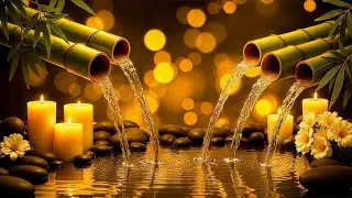 Peaceful Music to Relieve Stress & Anxiety 🌿 Healing Piano + Bamboo Water, Deep Sleep 😴