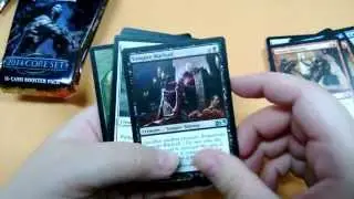 Magic The Gathering M14 Core Set Midnight Pre Release- Our first packs!