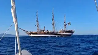 Incrociando l’Amerigo Vespucci