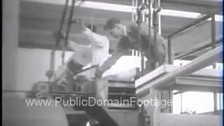 Military experiments with Rubber archival stock footage  www.PublicDomainFootage.com