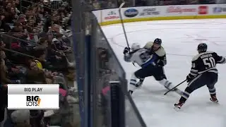 Andrew Peeke Huge Hit on Pierre-Luc Dubois (Nov. 24, 2021)