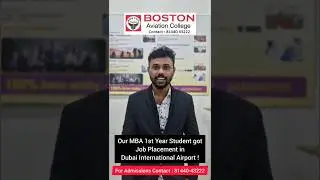 Our MBA Airline & Airport Student got job placement in Dubai International Airport | Boston College