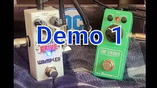 (No talking) Plexi Drive with Mini Tube Screamer Demo #1