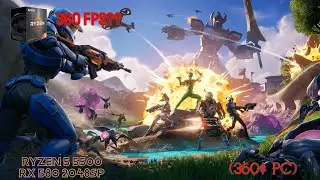 rx 580 2048sp ryzen 5 5500 FORTNITE